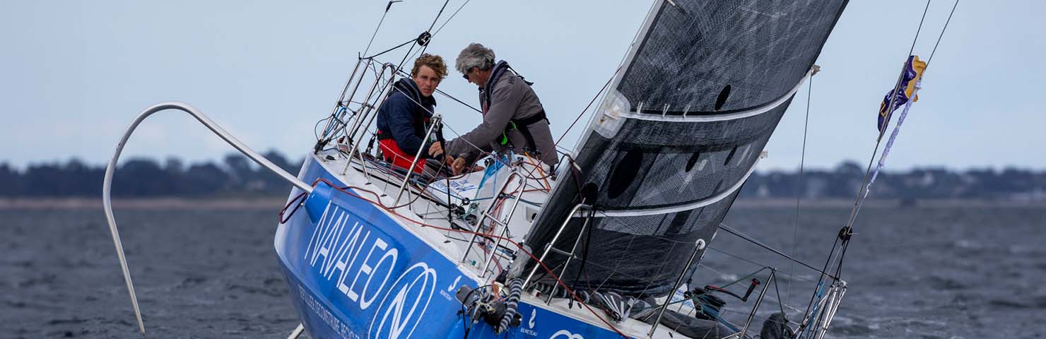 Tom Goron et Vincent Biarnes naviguant lors du Trophée BPGO