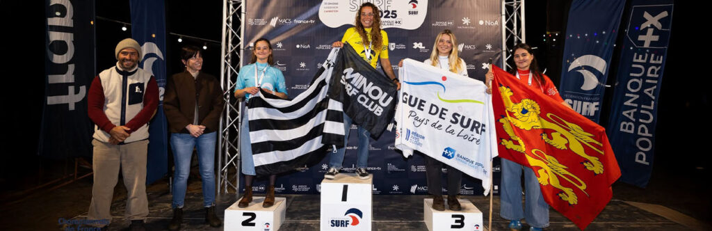 Championnat de France de surf 2025 Prune Guérin 3e en SUP surf 